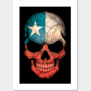 Chilean Flag Skull Posters and Art